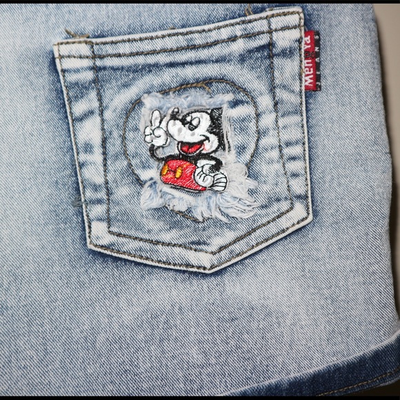 DISNEY Mickey Mouse Jean Shorts - Picture 7 of 9